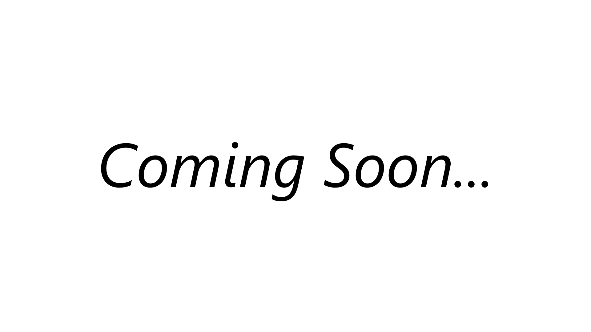 Event Coming Soon...